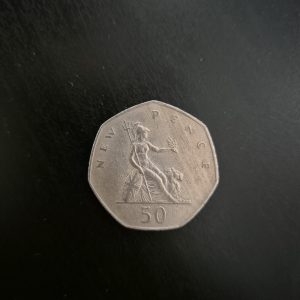 1981 UK 50p Coin: Britannia Design - Circulated Collector's Item