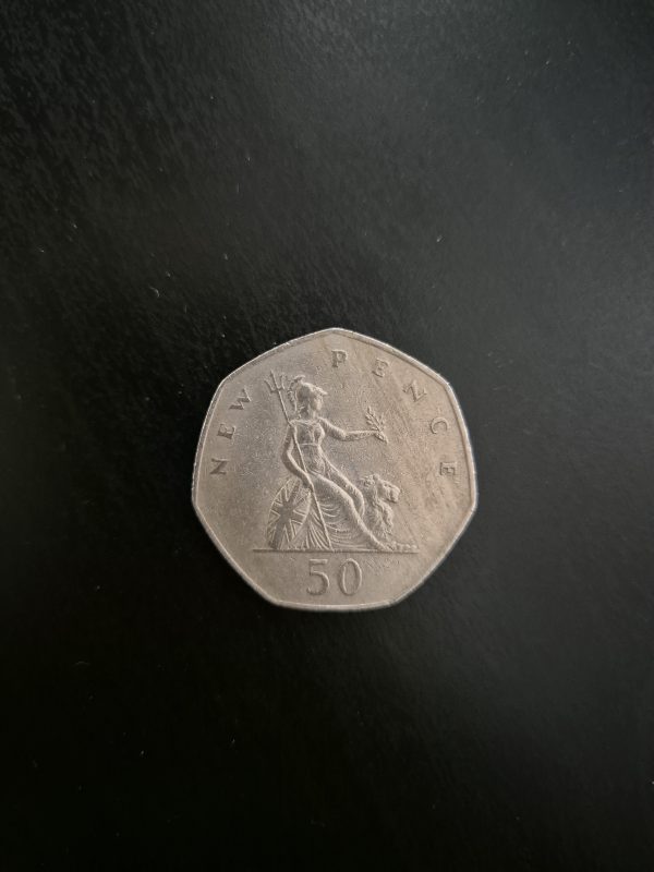 1981 UK 50p Coin: Britannia Design - Circulated Collector's Item